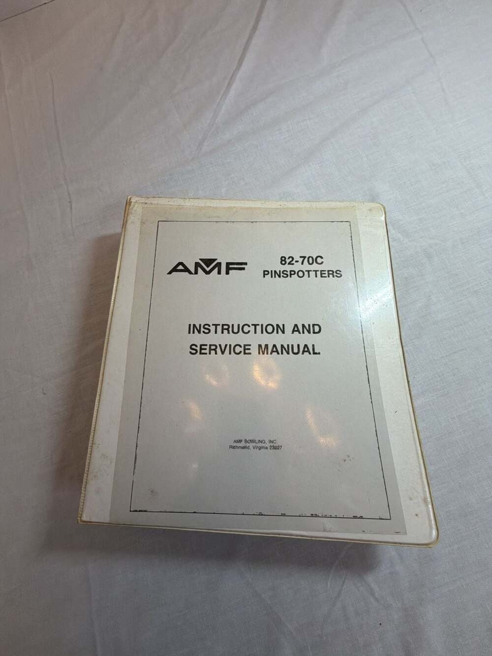 AMF 82-70C Pinspotters Instruction and Service Manual